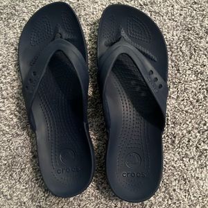 Croc flip flops